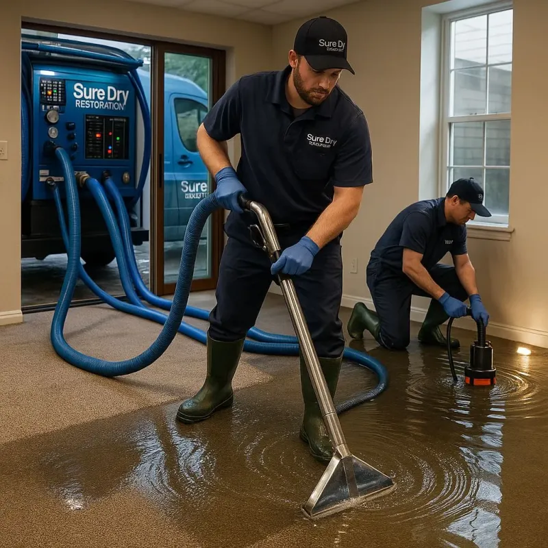 Water Extraction and Removal process in Krum, TX